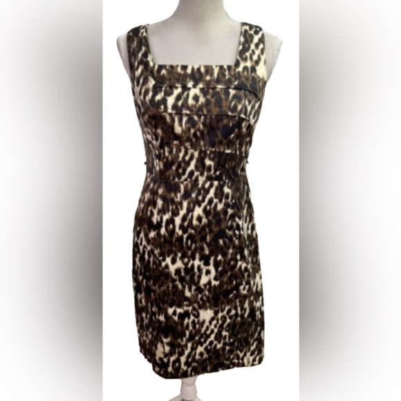 ALYX  Leopard Print Sleeveless Sheath Dress‎ / Cocktail Dress Women's Size 14 - Picture 1 of 5